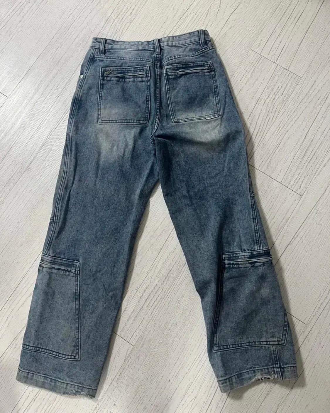 더바이닐하우스 플라이드 데님 팬츠 블루 상품이미지2