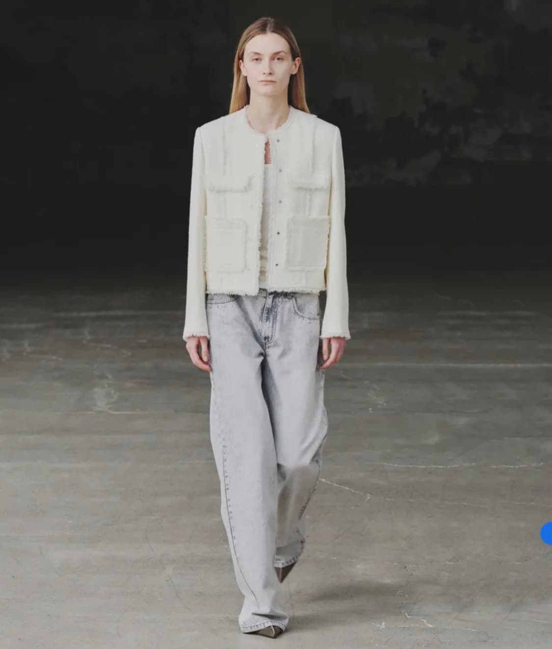 인사일런스우먼 스터드 트위드자켓 상품이미지1