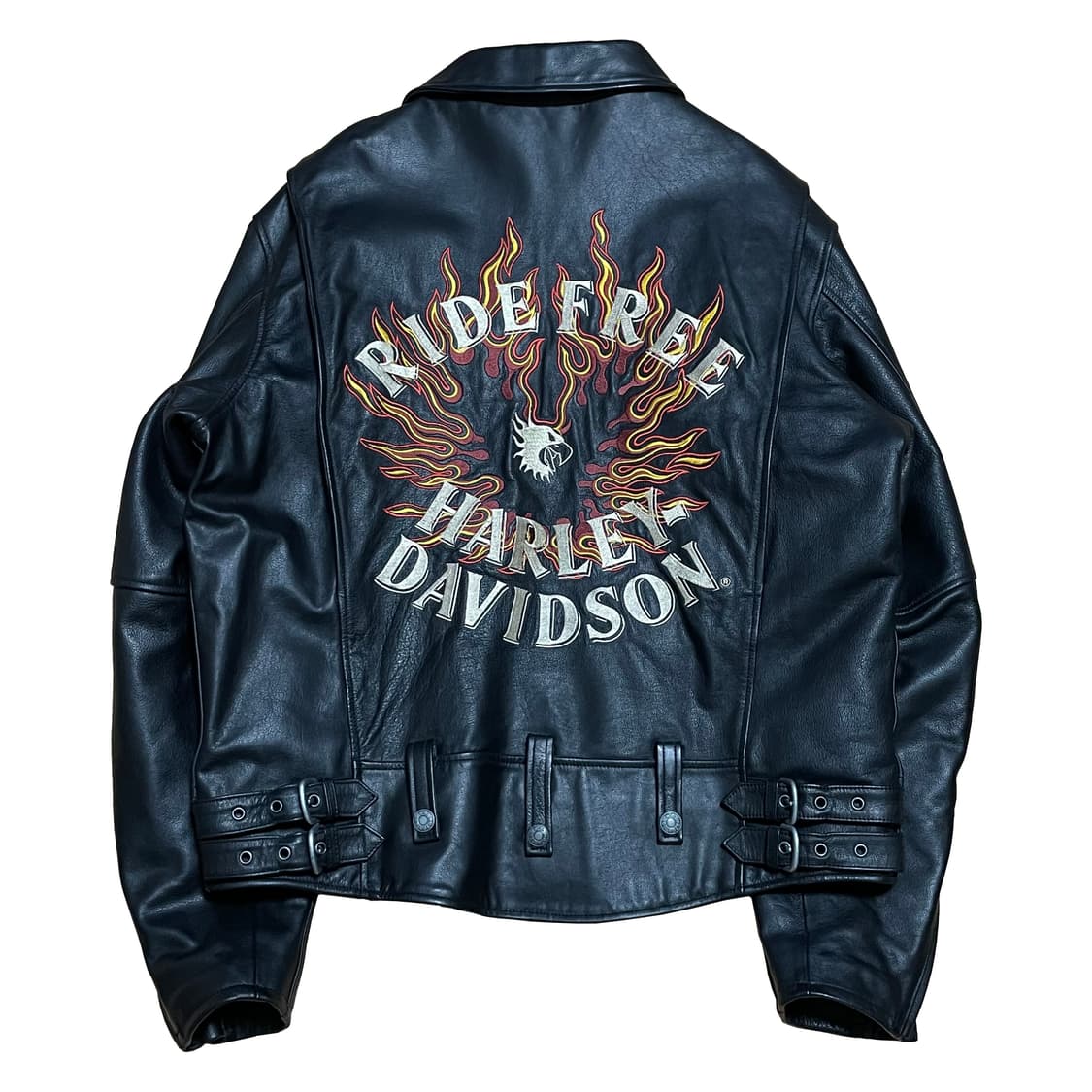 [L] 할리데이비슨 플레임 싱글라이더 레더자켓 상품이미지1