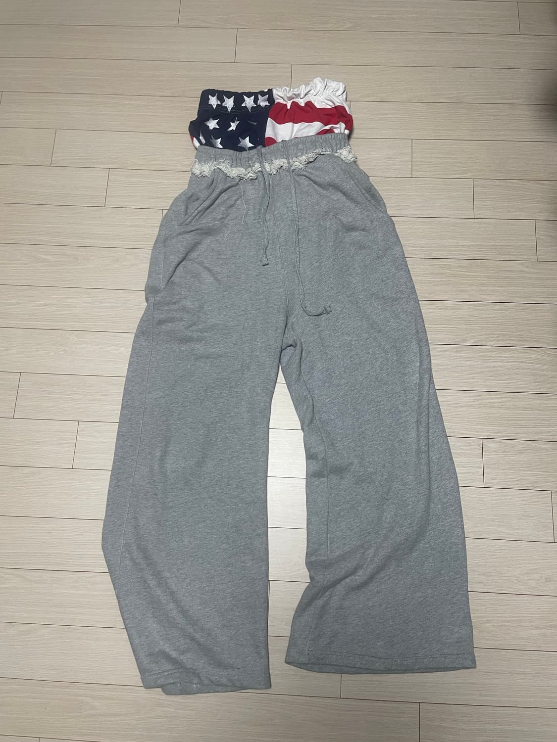 Worn by reza 성조기 새깅팬츠  상품이미지1