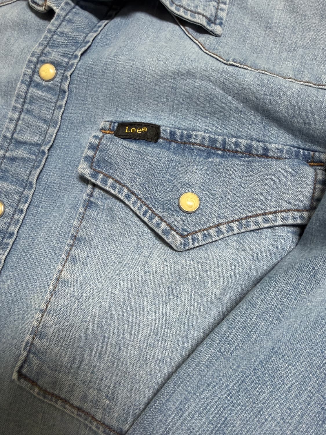[US L / 105-110] Lee 리 데님 웨스턴 셔츠 상품이미지2