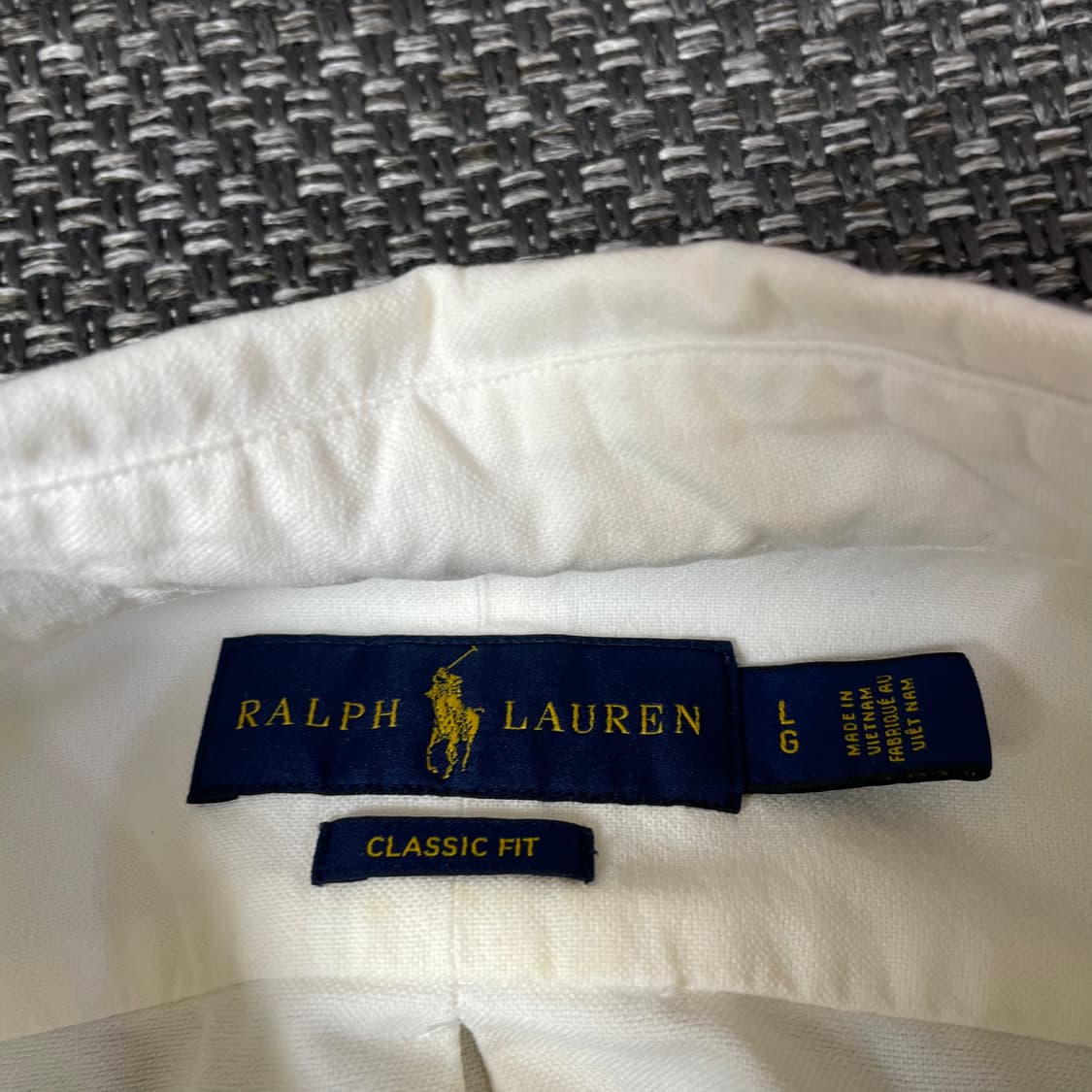 폴로랄프로렌 화이트 옥스포드 긴팔 셔츠 클래식핏 L 상품이미지4