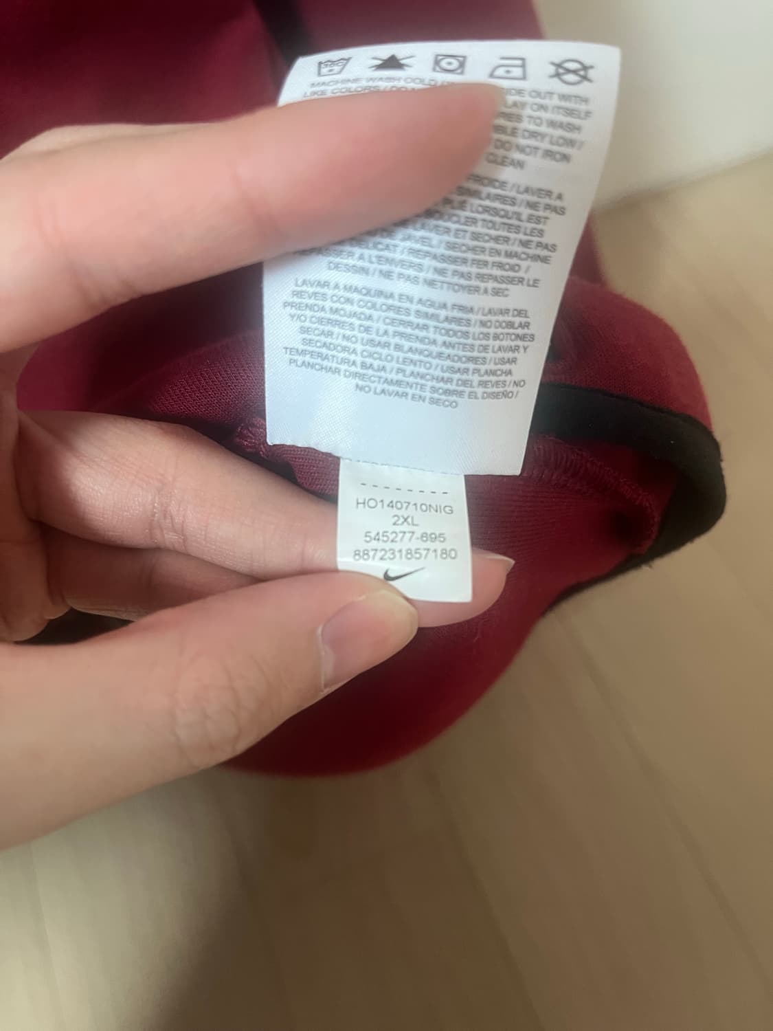 나이키 버건디 테크팩  xxl 545277-695 상품이미지4