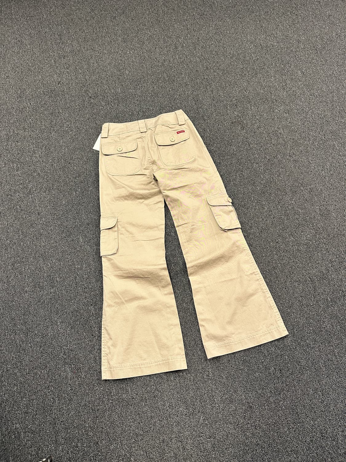 XS) 디키즈 베이지 부츠컷 카고팬츠 상품이미지5