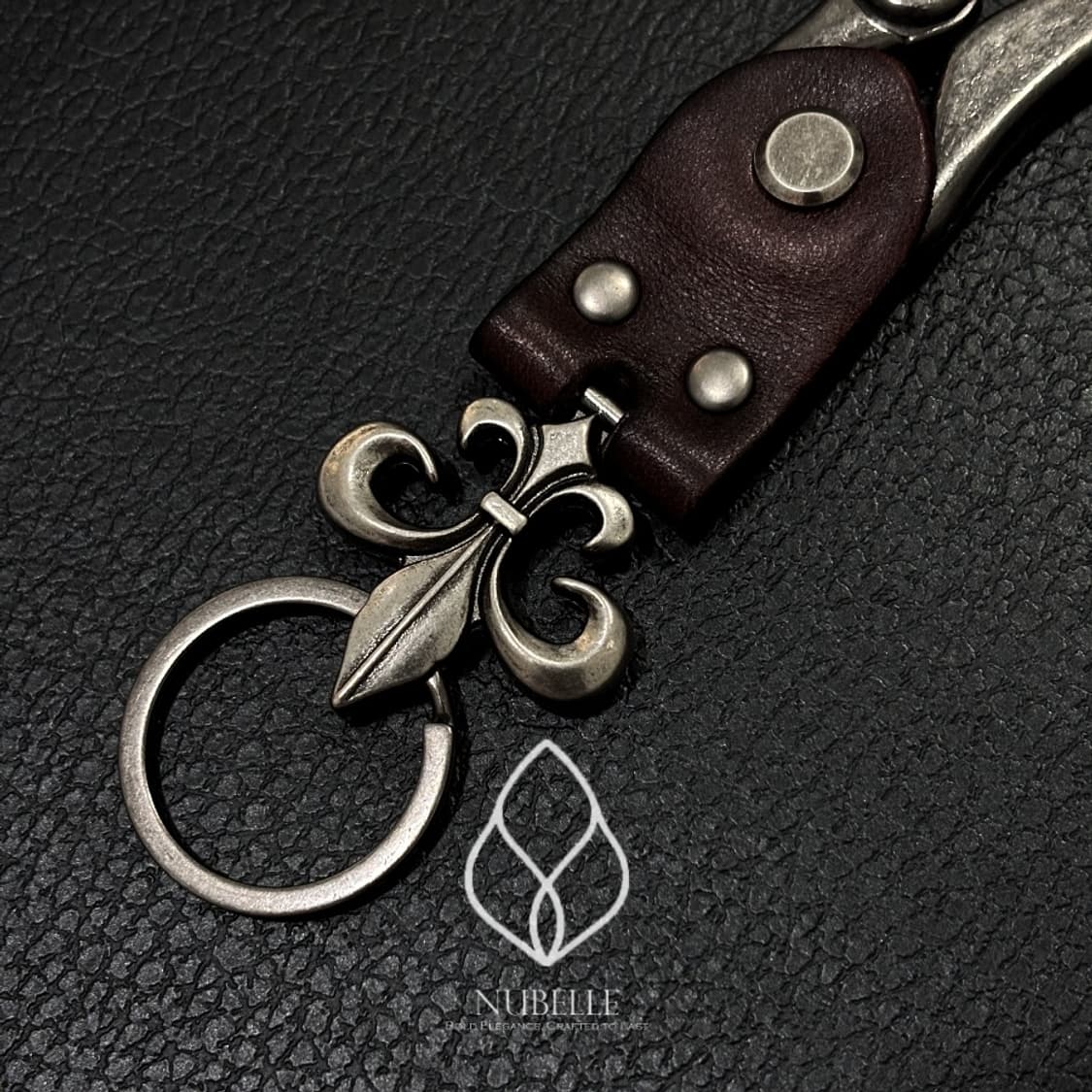 🌗 Chrome leather keyring / 크롬 소가죽 키링 상품이미지6