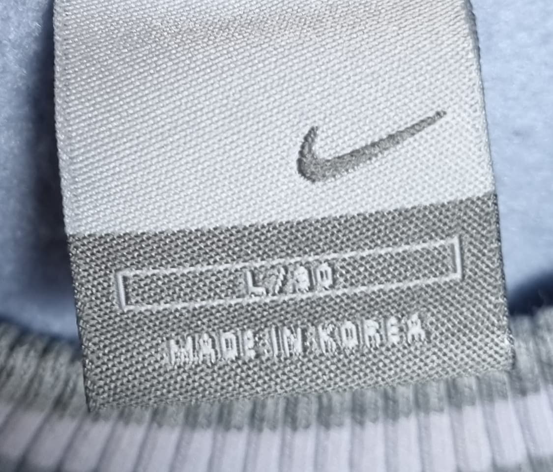 S (55) 나이키 빈티지 스카이블루 기모 후리스 맨투맨 상품이미지3