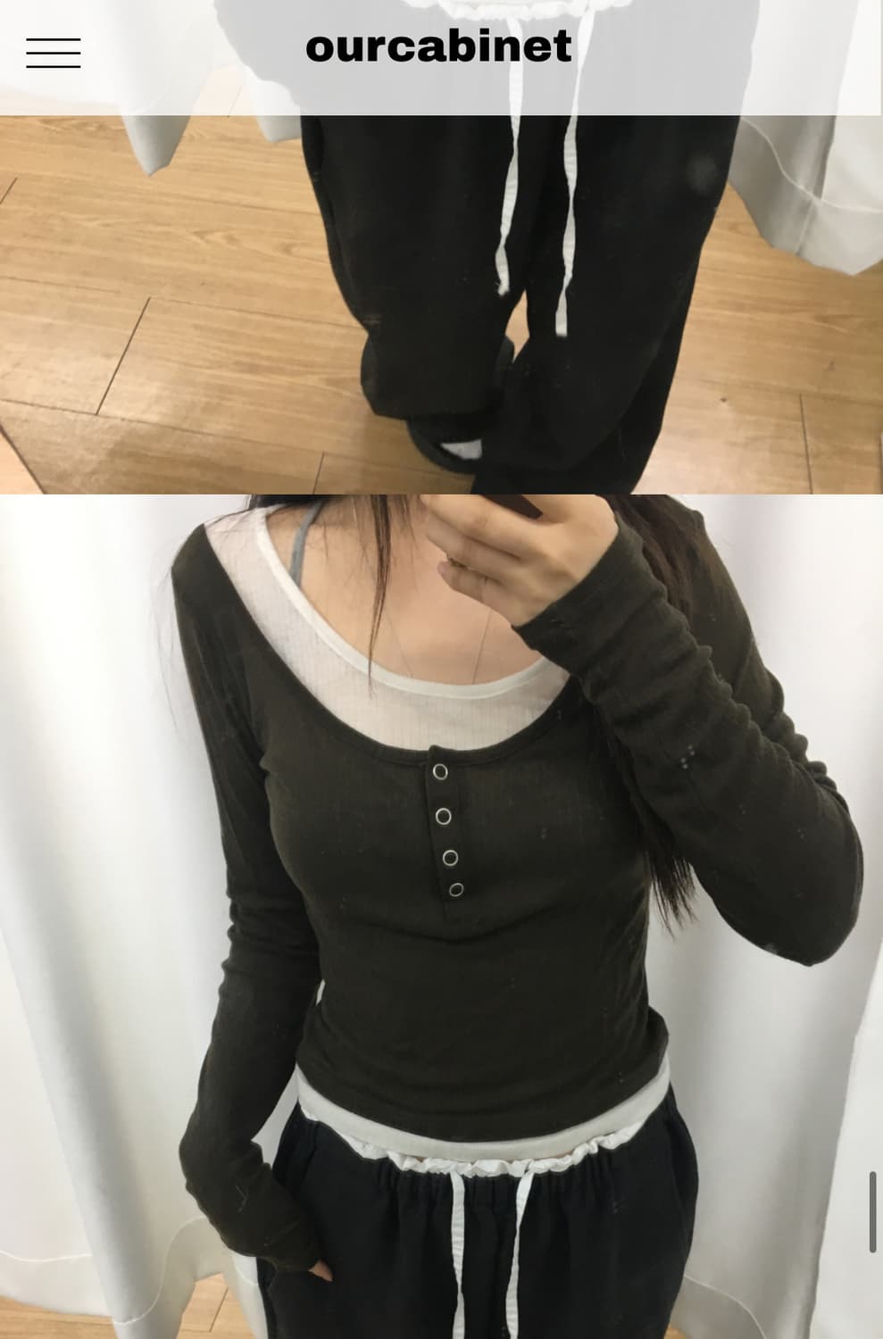 ourcabinet kinder layered tee 상품이미지2