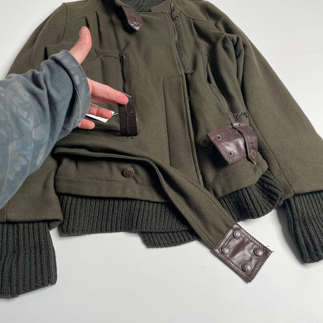 Diesel style lab 멀티포켓 밀리터리 봄버 (italy)   상품이미지3