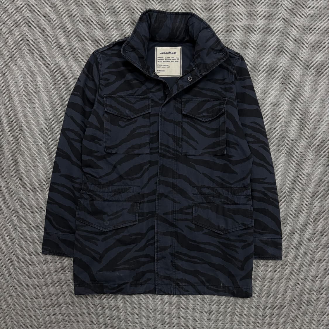 자딕앤볼테르 타이거카모 워크자켓 v1483 상품이미지1