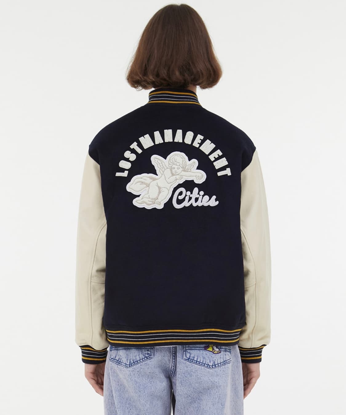 LMC 엘엠씨 엔젤 울 바시티 스타디움 야구점퍼 자켓 L 상품이미지5