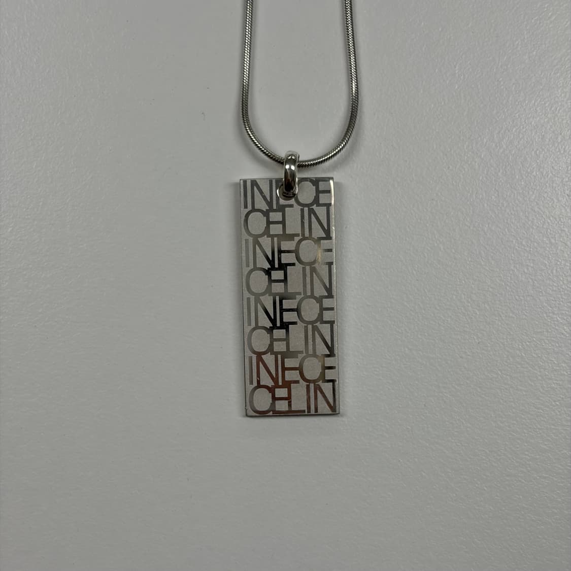 셀린느 실버바 목걸이 상품이미지4