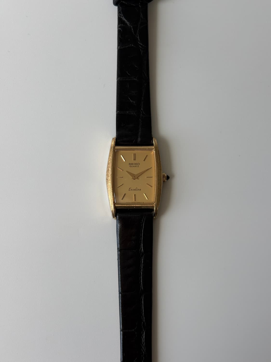 1980s Exceline Gold Tank ladies Quartz 상품이미지1