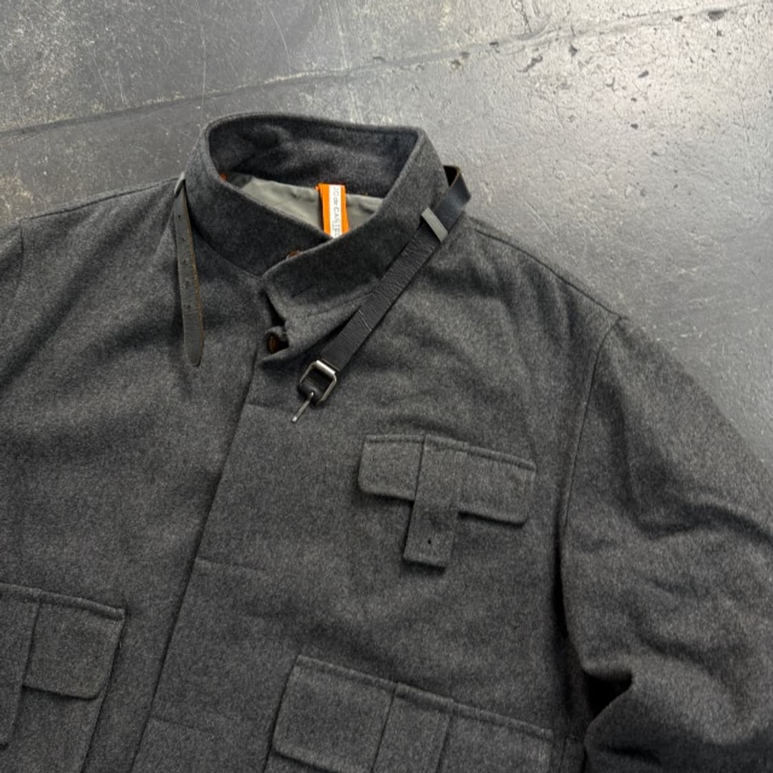 100 까스텔바작 헤링본 울 자켓  상품이미지2