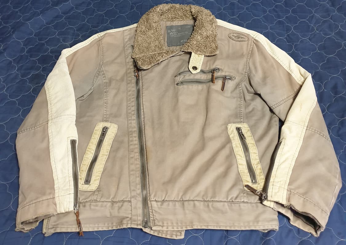 SMEX JEANS 밀리터리 코듀로이배색 쉐르파 유틸리티 코튼자켓 (L) 상품이미지1