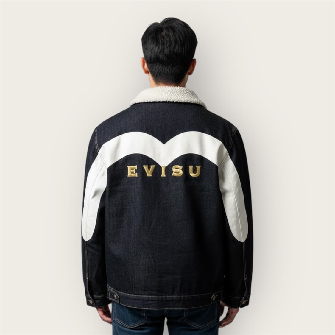 .L/ 에비수 빅로고 청데님 쉐르파 자켓 상품이미지1