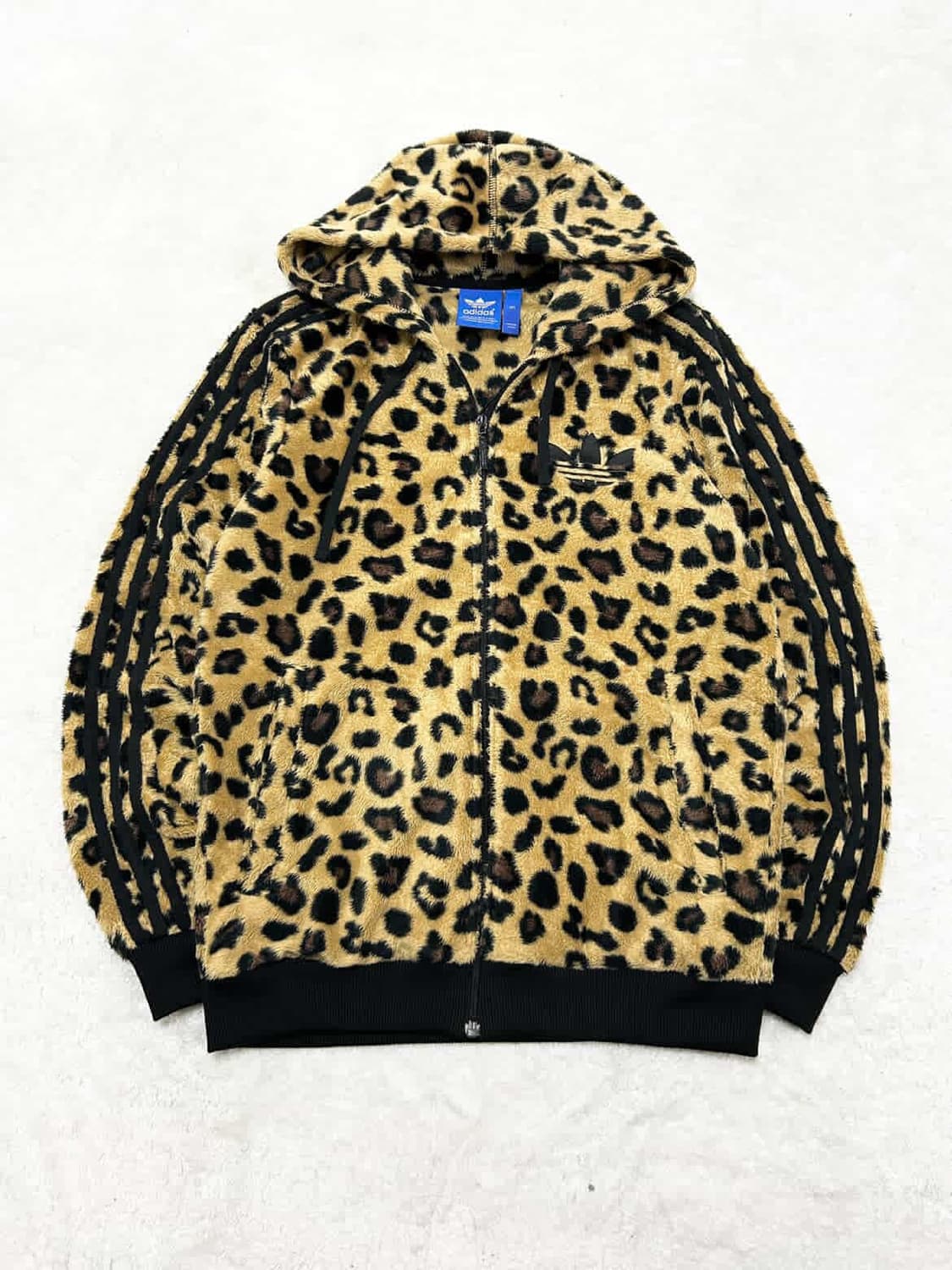 아디다스 빅로고 레오파드 플리스 후드집업 상품이미지6