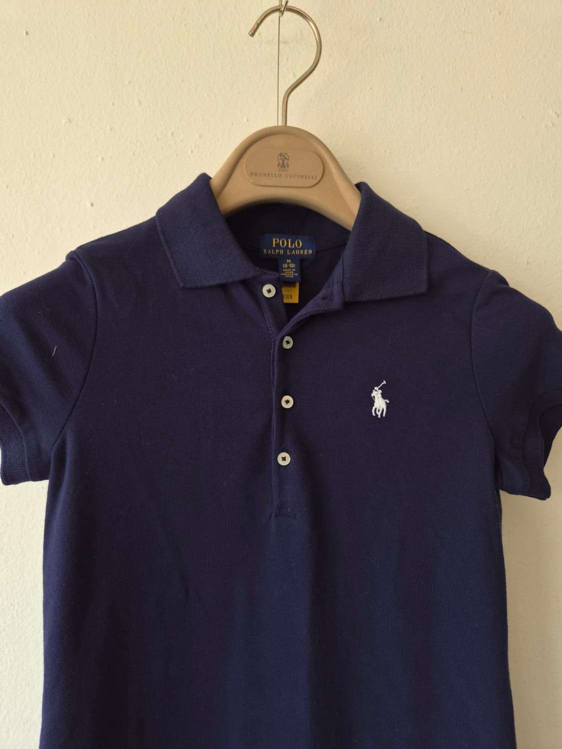 폴로랄프로렌 키즈 플리츠코튼반팔원피스 M사이즈 상품이미지1