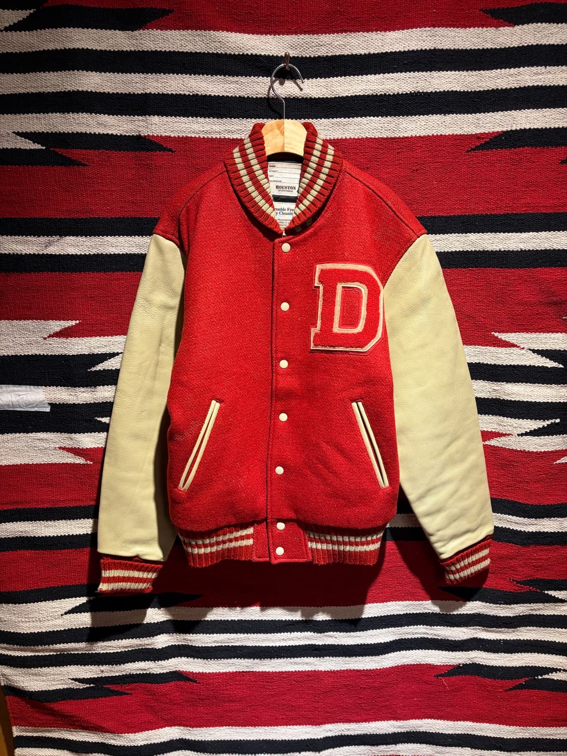 90s Houston chain varsity /휴스턴 체인스티치 바시티 상품이미지3