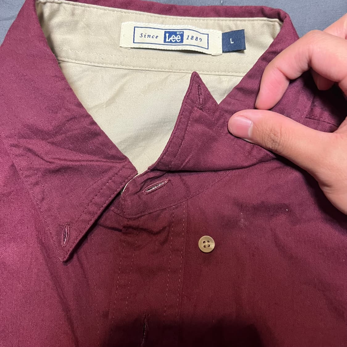 80‘s Lee cotton work shirts 상품이미지3