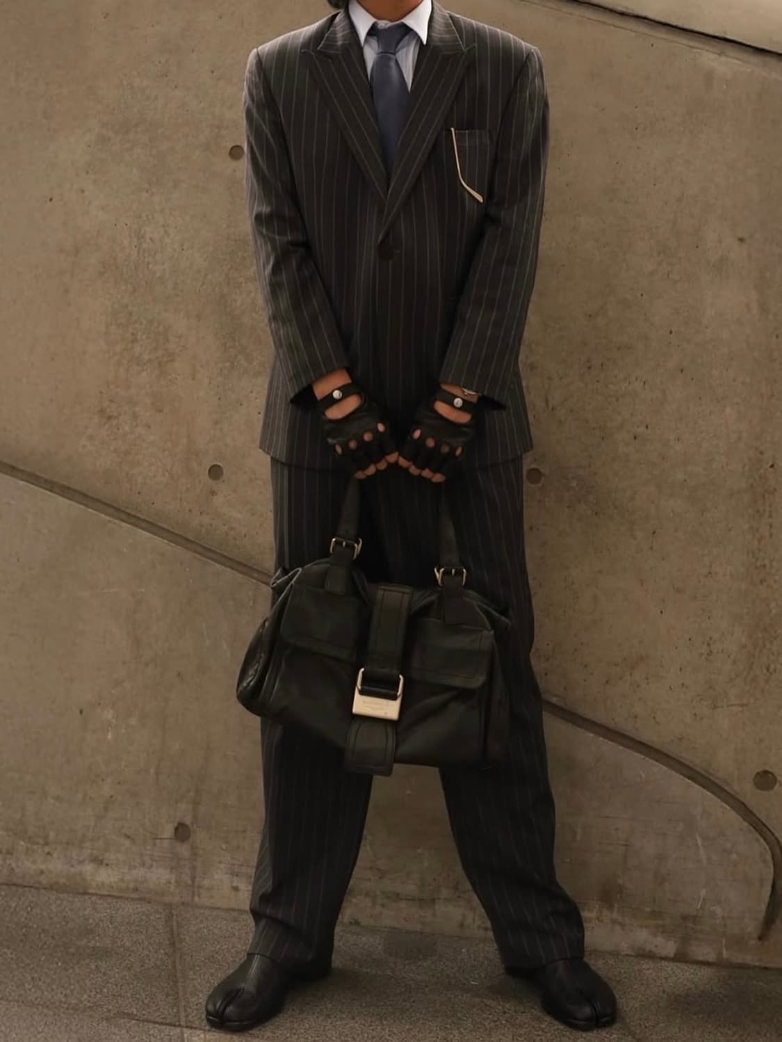 80s 조르지오 아르마니 메인라인 핀스트라이프 수트 셋업 상품이미지1