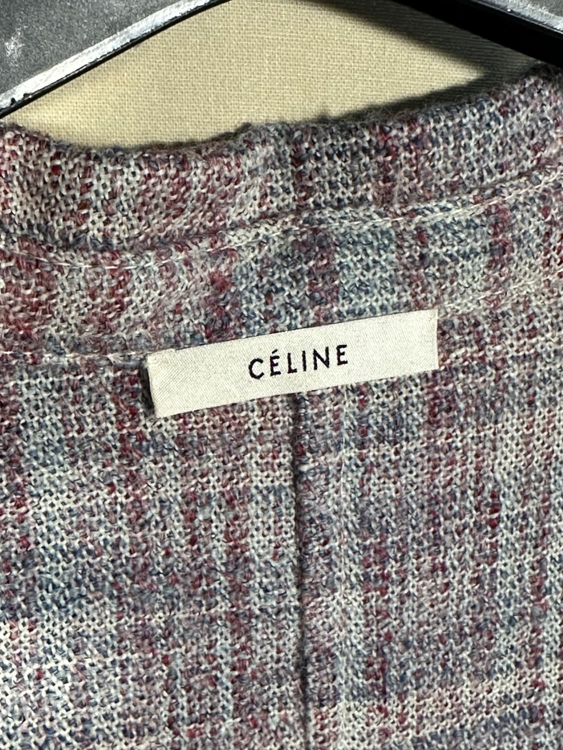 셀린느 울 실크 체커 전지현 코트 처분  상품이미지6