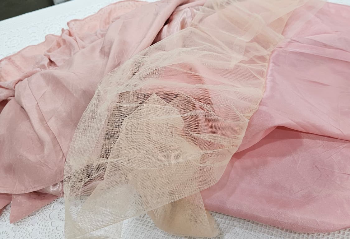 핑크색 도트 캉캉 미니 원피스 상품이미지8