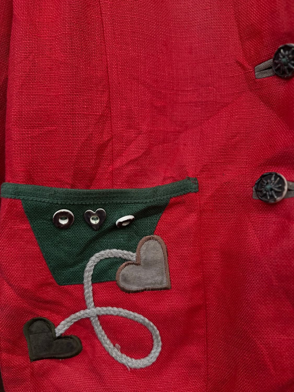 Vintage Tyrolean red Jacket 상품이미지5