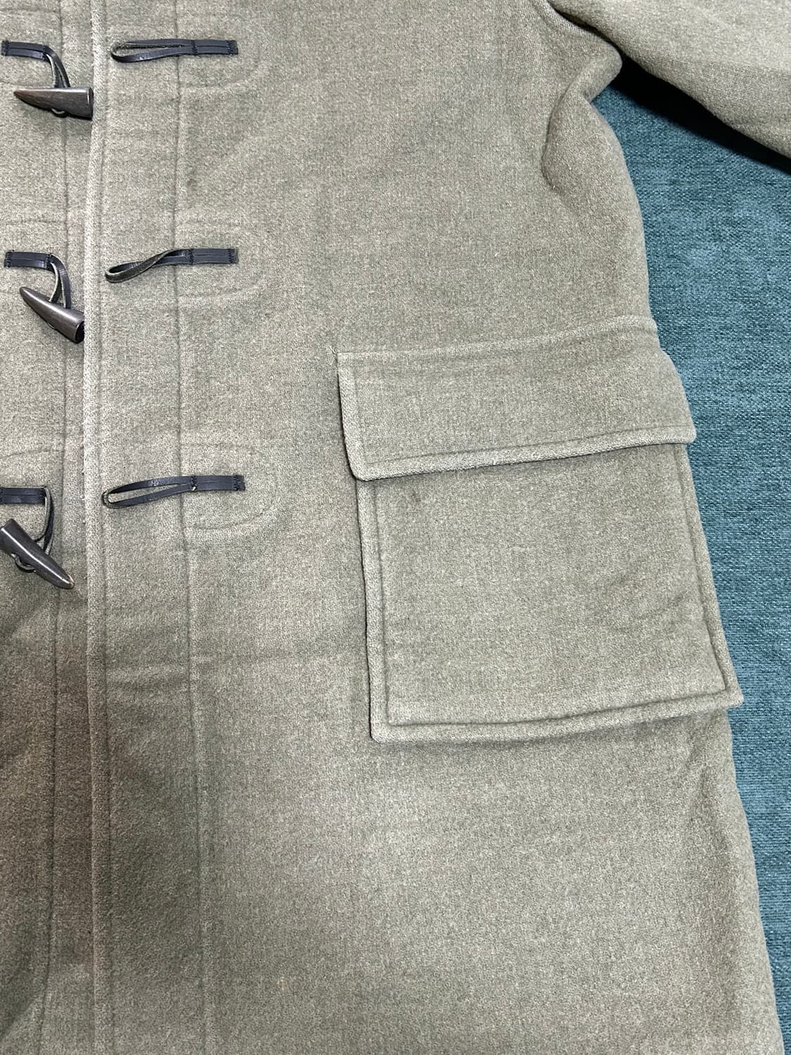 버버리 모직 더플 후드 코트 상품이미지3