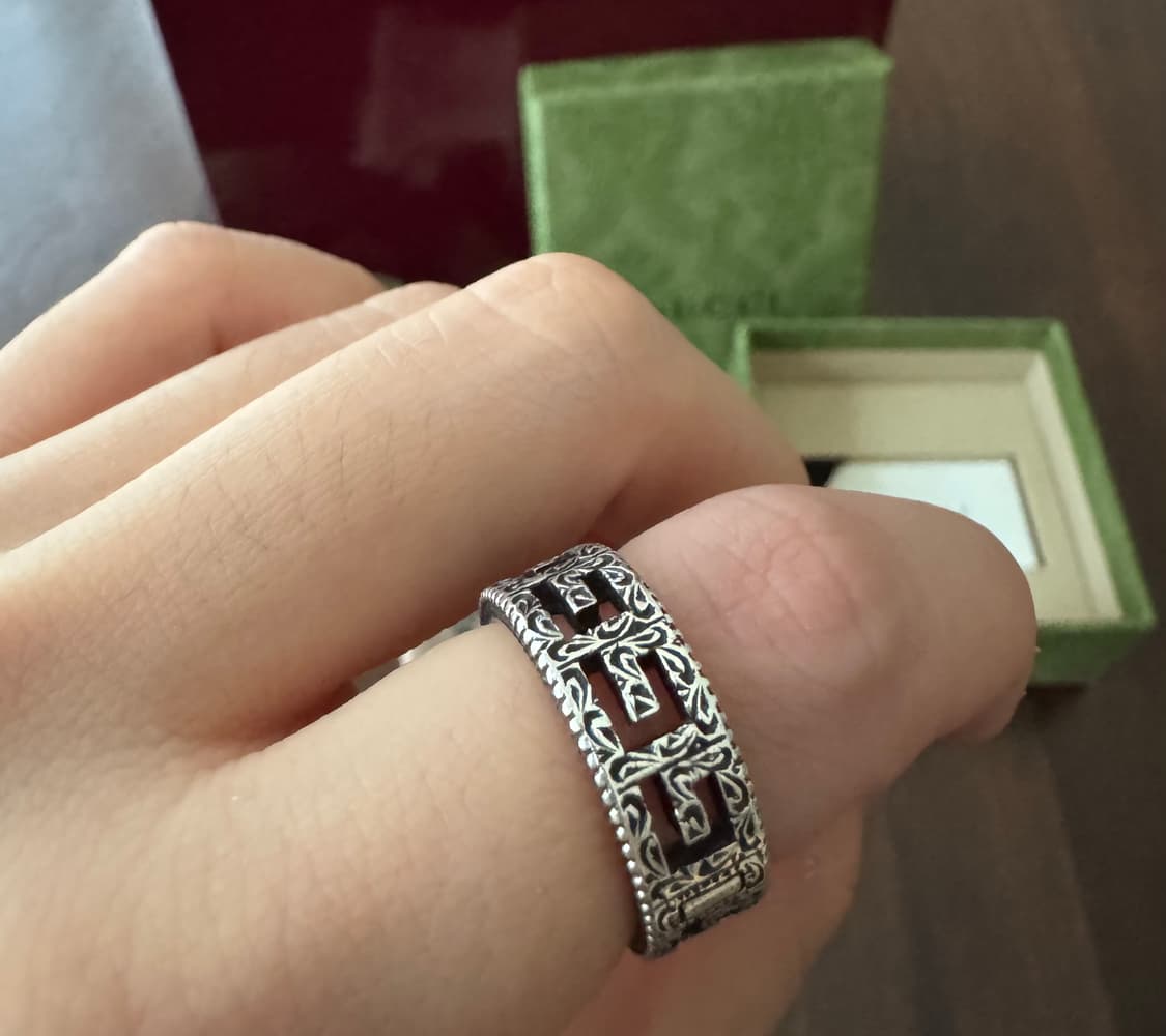 구찌 스퀘어 G 반지 11호 상품이미지4