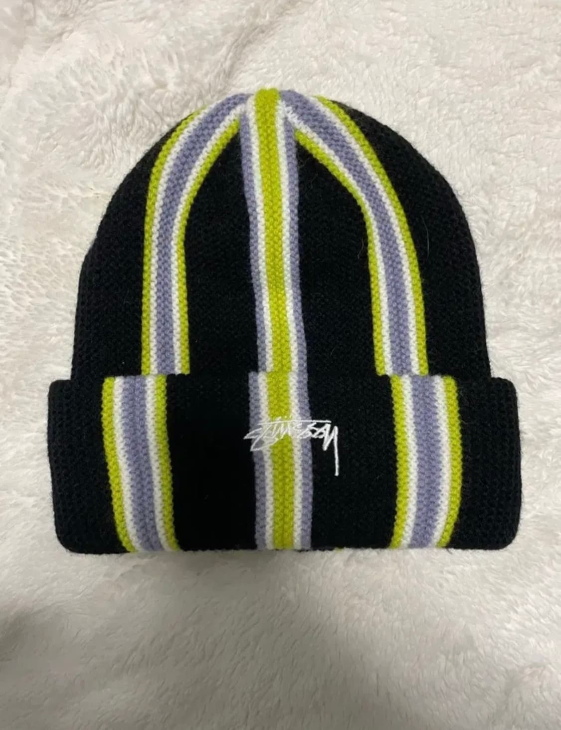 스투시 버티컬 스트라이프 비니 OS 상품이미지1