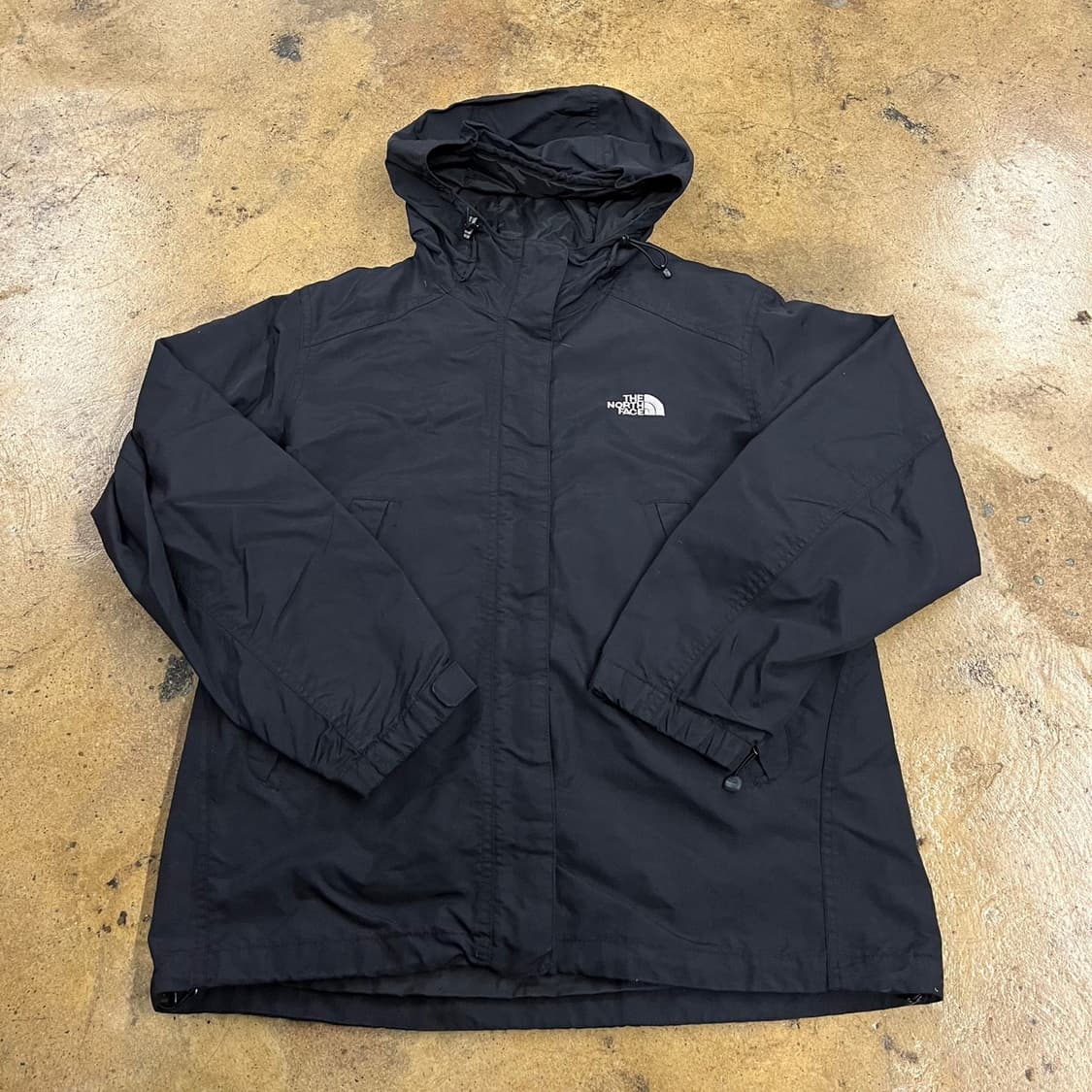 [정품/85] 노스페이스 블랙 후드 바람막이 자켓 b17 상품이미지2