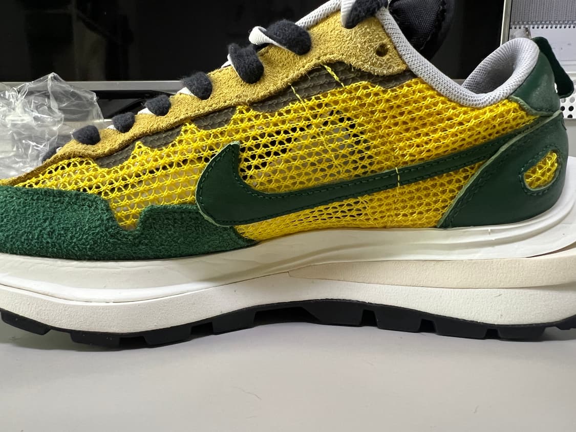 나이키 x 사카이 베이퍼와플 투어 옐로우 / 그린 250사이즈 US7 상품이미지2