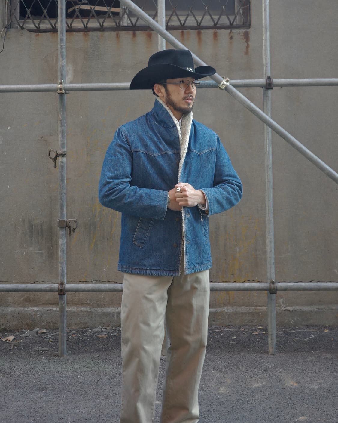 70‘s Levi’s 데님 웨스턴 숄카라 쉐르파 자켓 상품이미지7