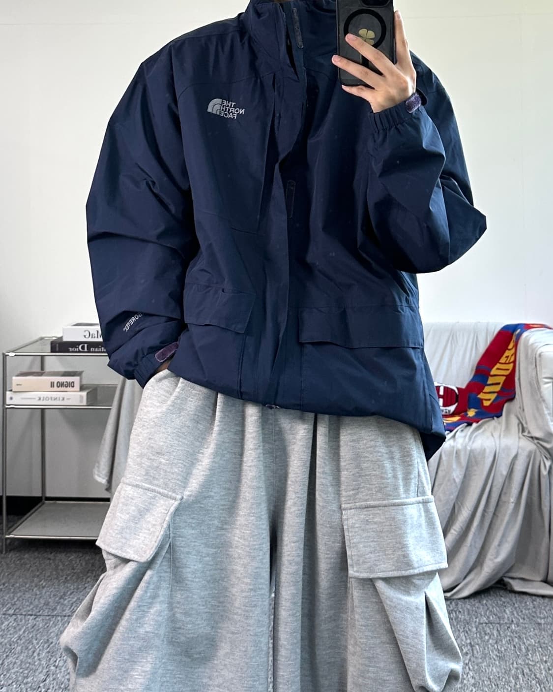 노스페이스 고어텍스 네이비 바람막이 XL 상품이미지3