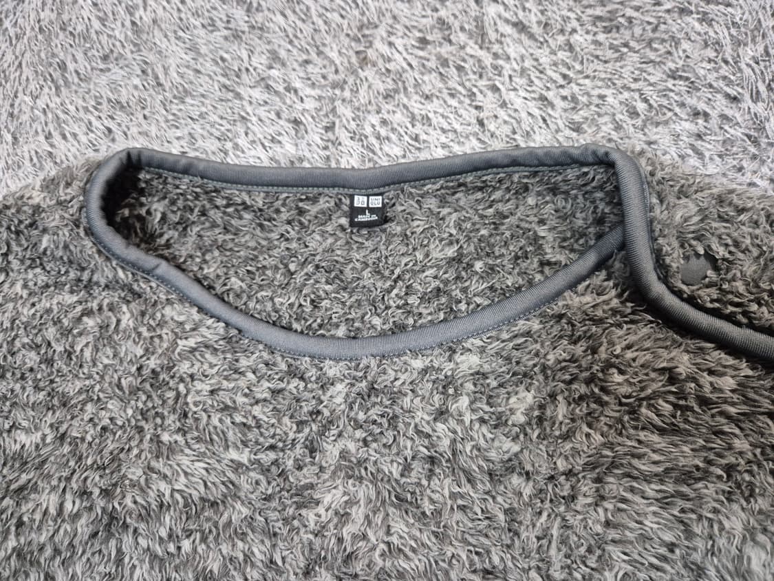 유니클로 남성 숄더 스냅버튼 플리스 티 L 상품이미지3