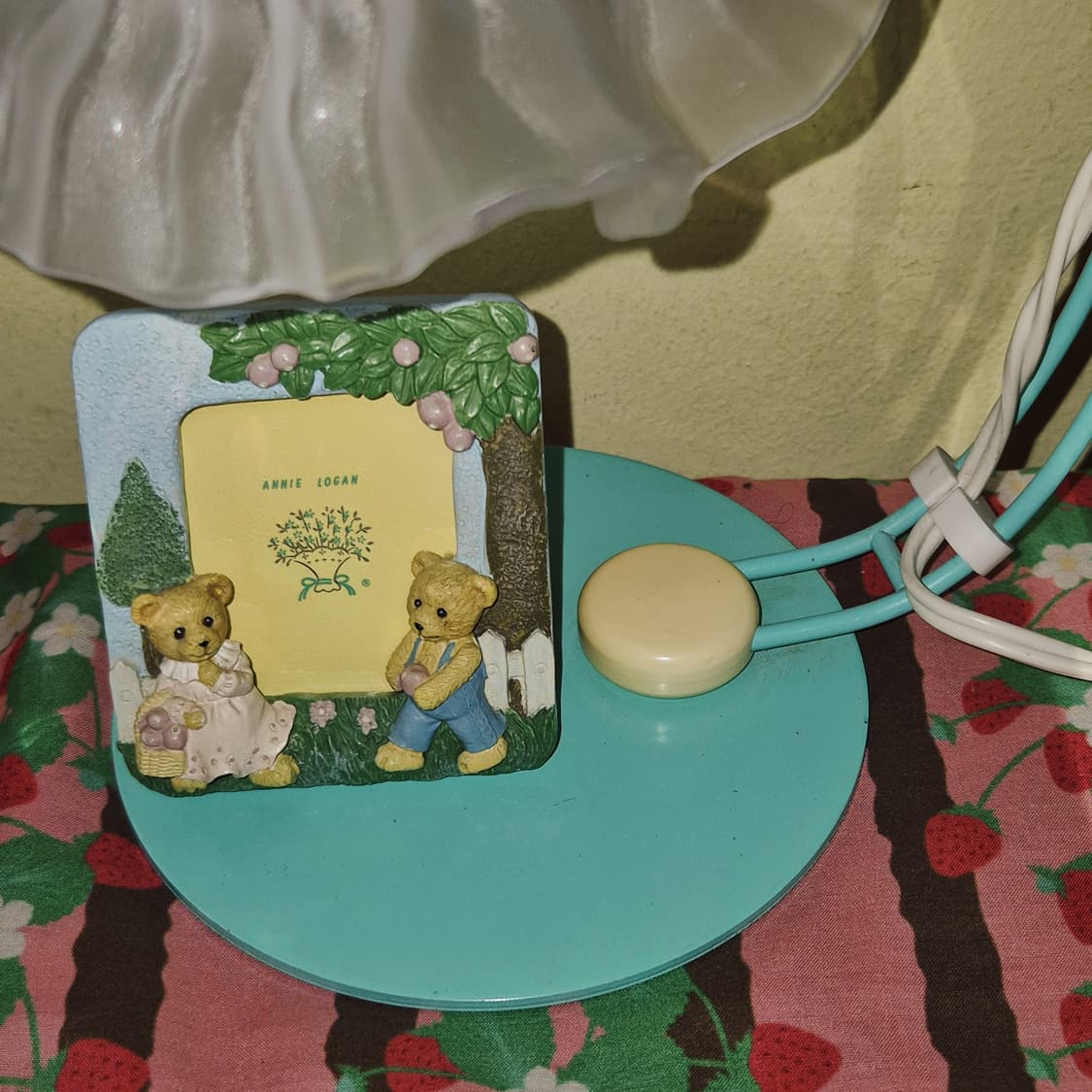 70s 히카리 프릴 불투명 쉐이드 민트 호롱 램프 상품이미지10