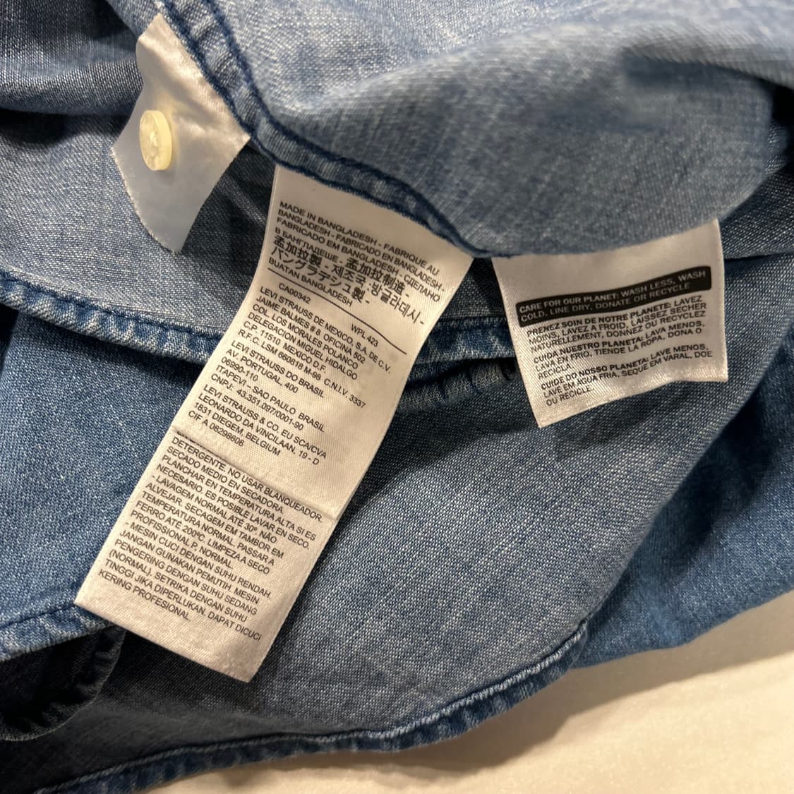 [XL] 리바이스 데님 웨스턴 셔츠 청남방 상품이미지8