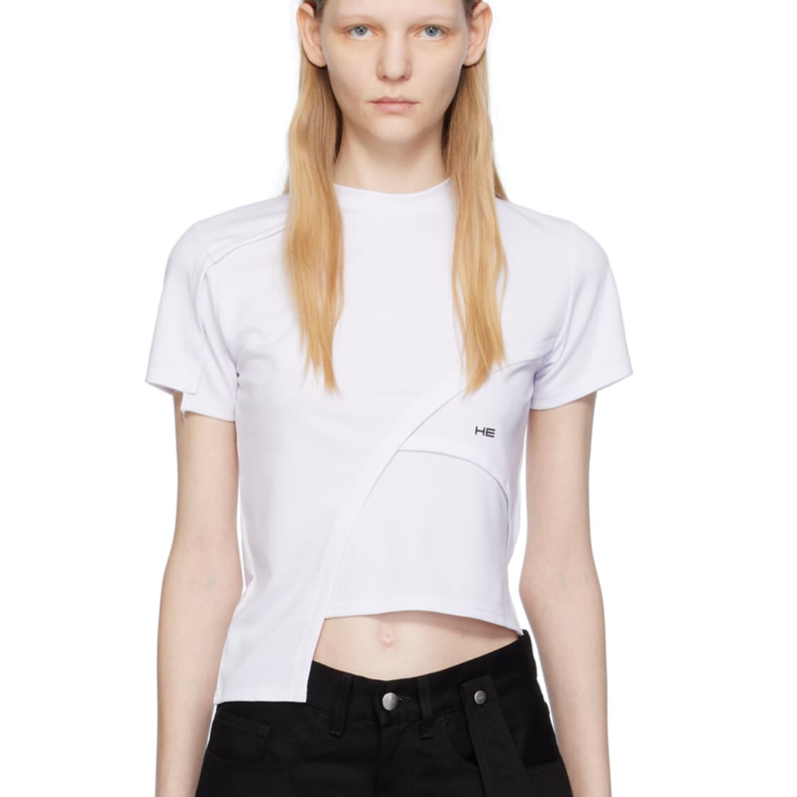 HELIOT EMIL 디컨스트럭트 화이트 티셔츠 XS 새상품 상품이미지1