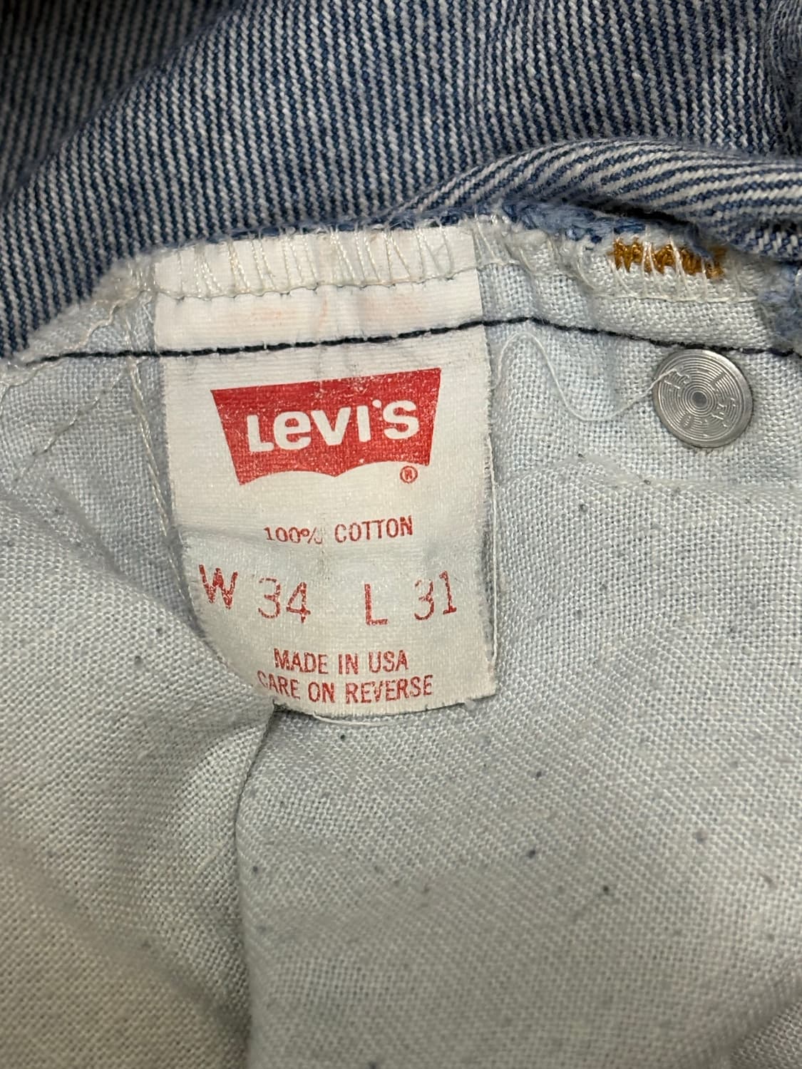 80-90s 리바이스 517 오렌지탭 데님 USA 상품이미지5