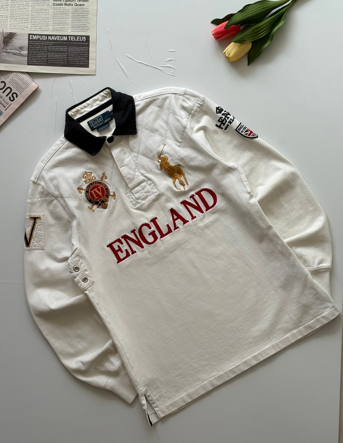 Polo 폴로랄프로렌 잉글랜드 럭비 티셔츠 상품이미지1