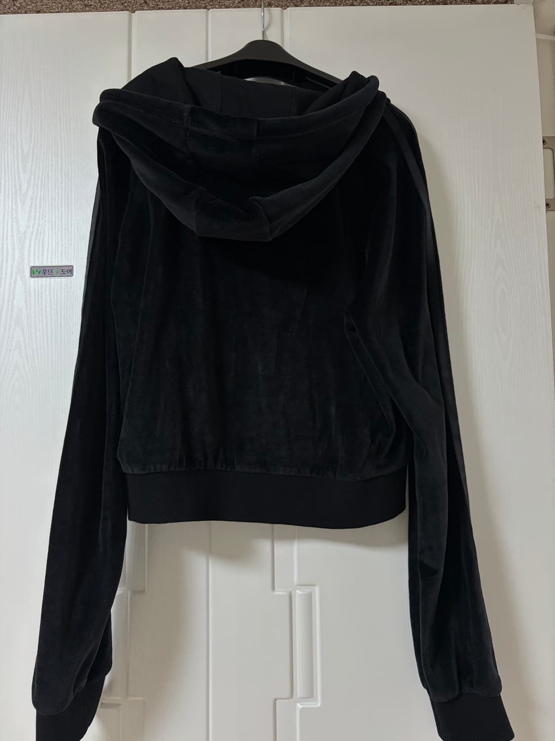 아디다스 벨벳 후드집업 조거팬츠 셋업 상품이미지6