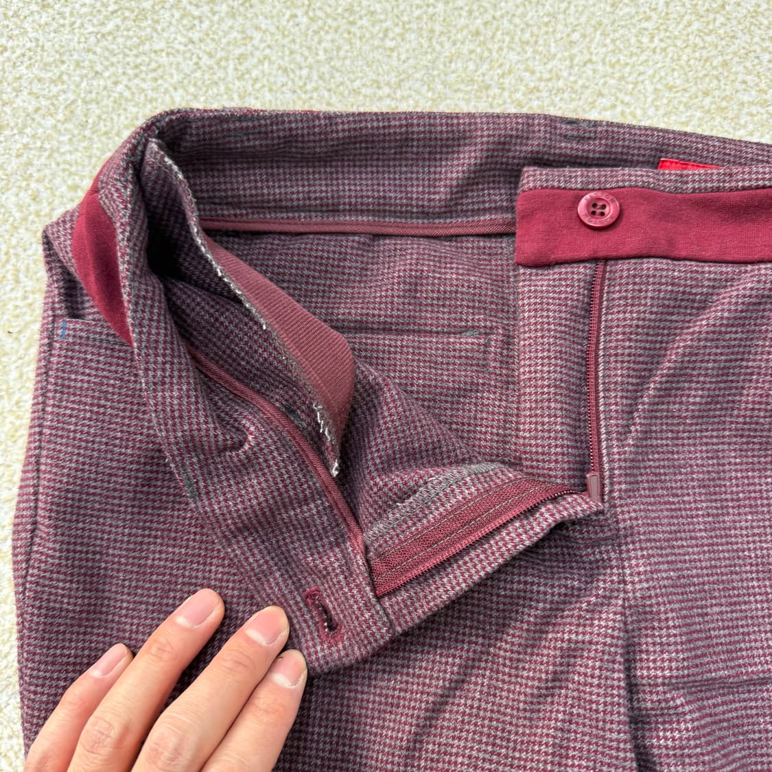 [67] 팬텀 골프웨어 여성 체크 바지팬츠 1223T1 상품이미지4