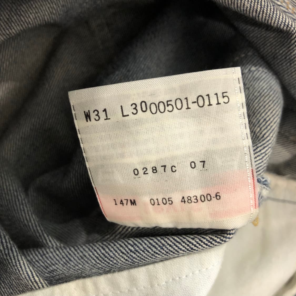 31 리바이스 501 워싱 데님 팬츠 상품이미지6