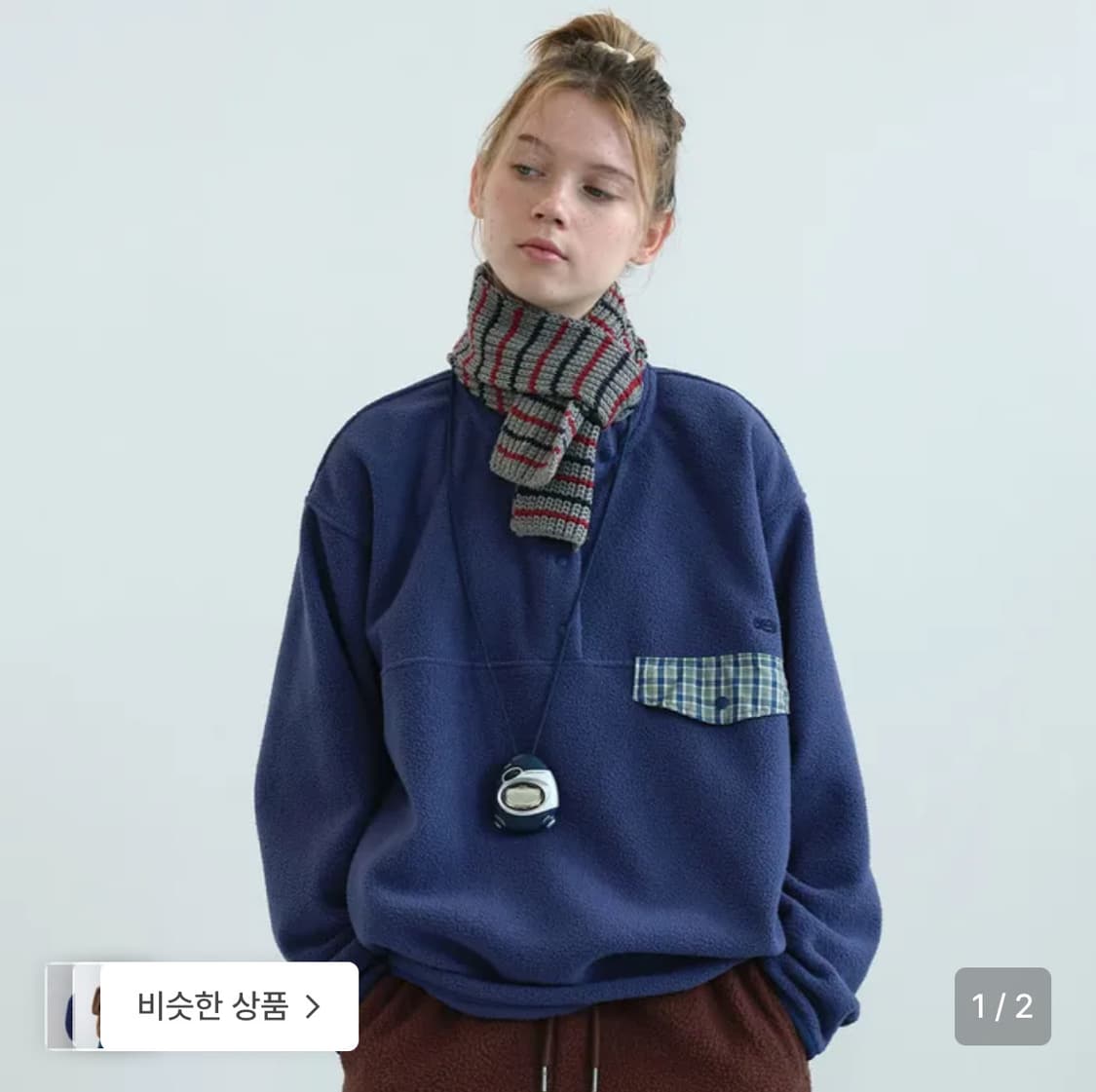 엔조블루스 플리스 아노락 상품이미지1