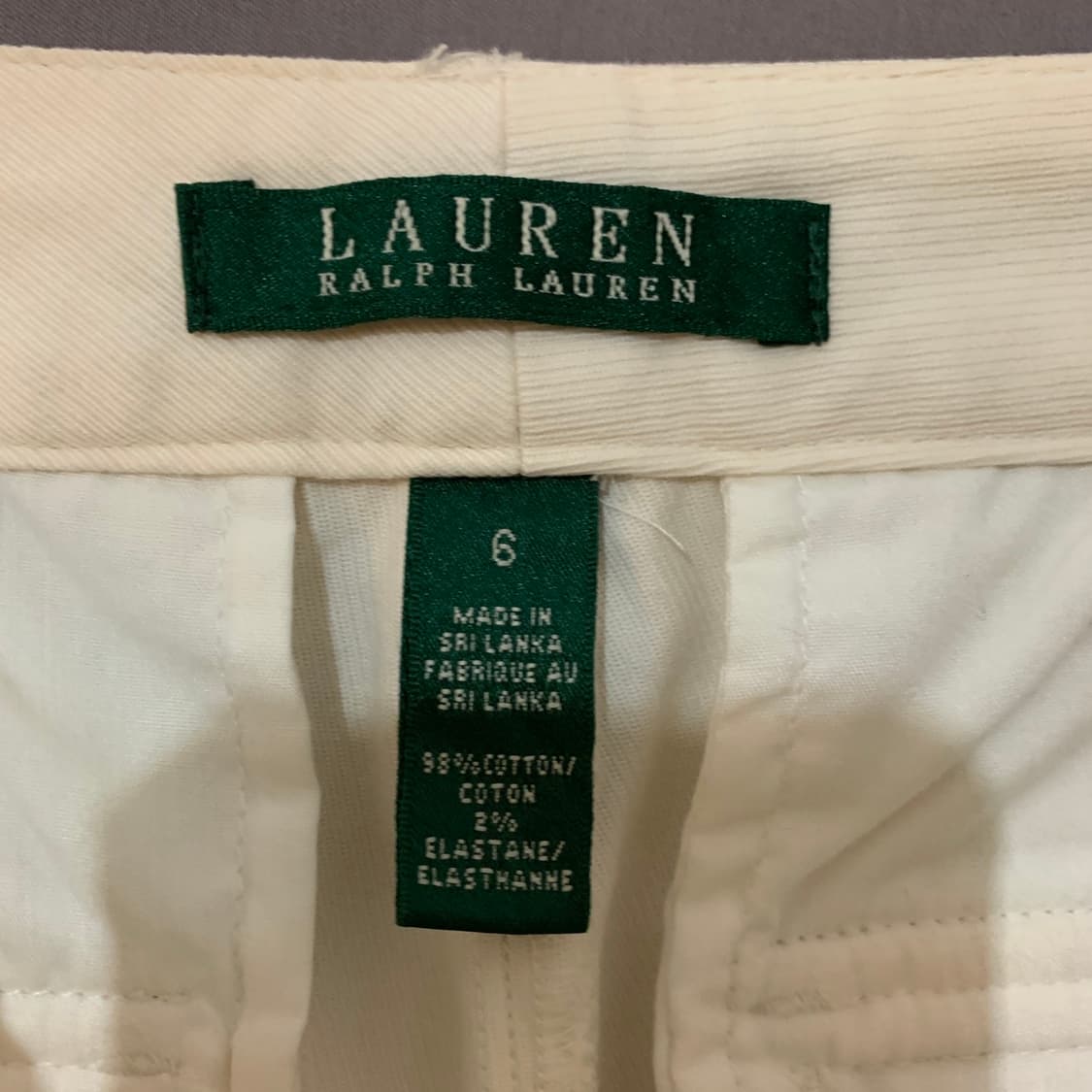 28인치 폴로 로렌 랄프로렌 크림 카고 팬츠 상품이미지4