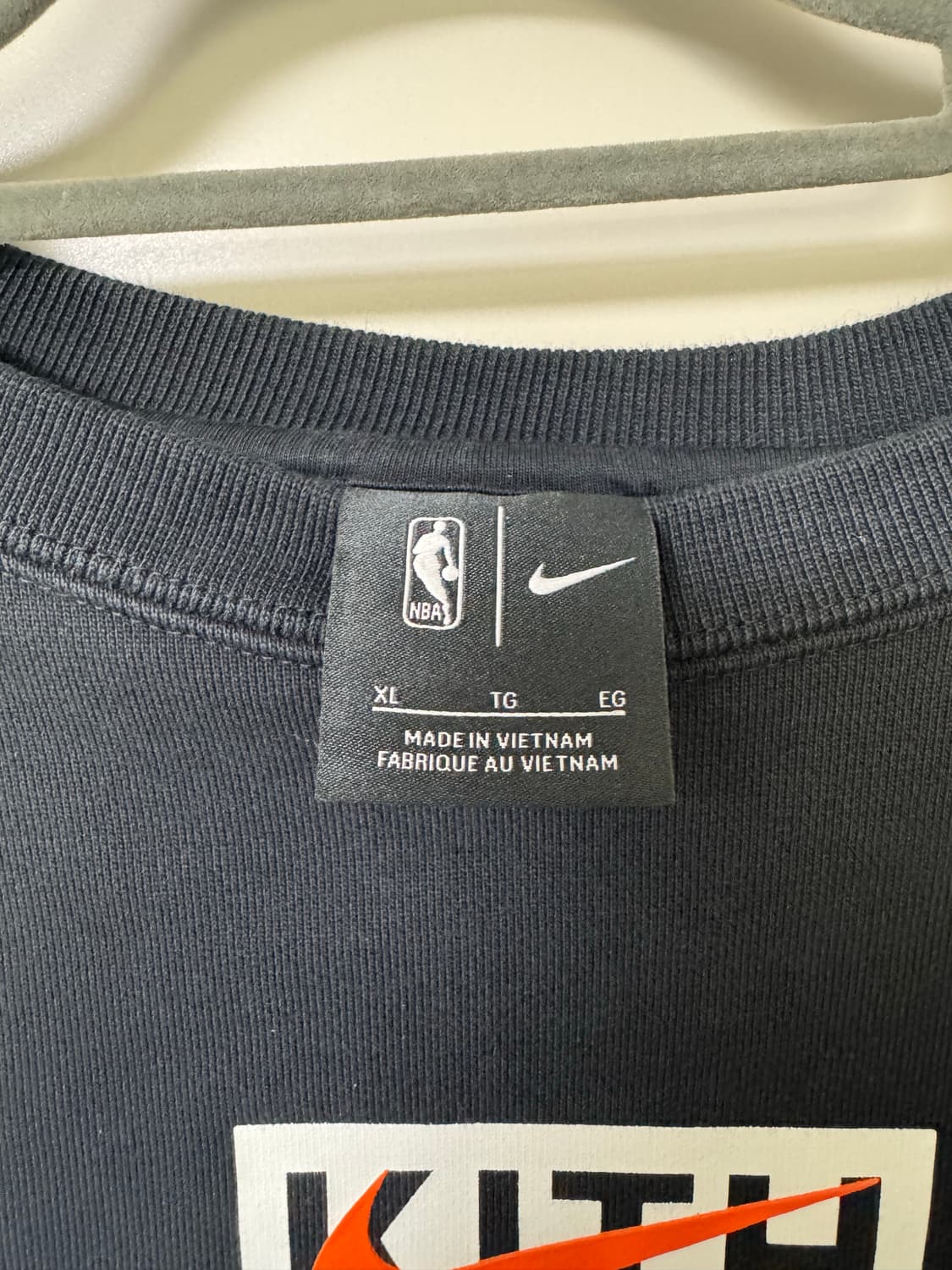 KITH x Nike 맨투맨 블랙 상품이미지4