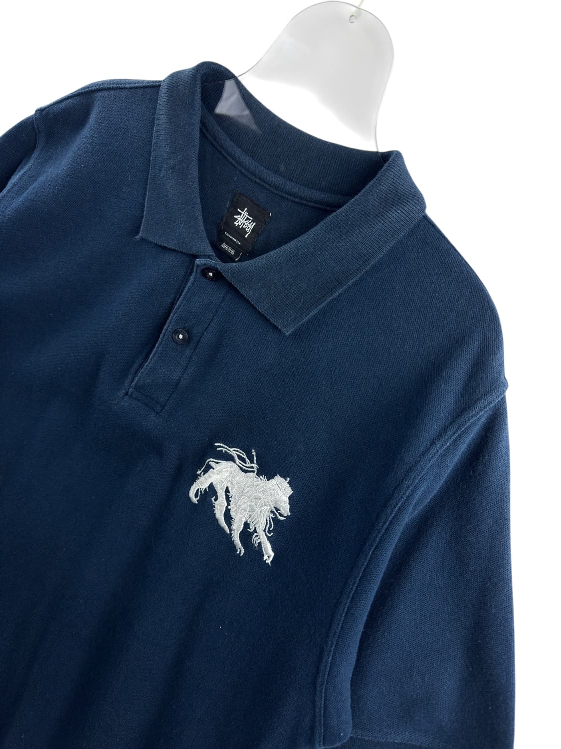 스투시 라이언 자수 네이비 카라티1220 상품이미지3