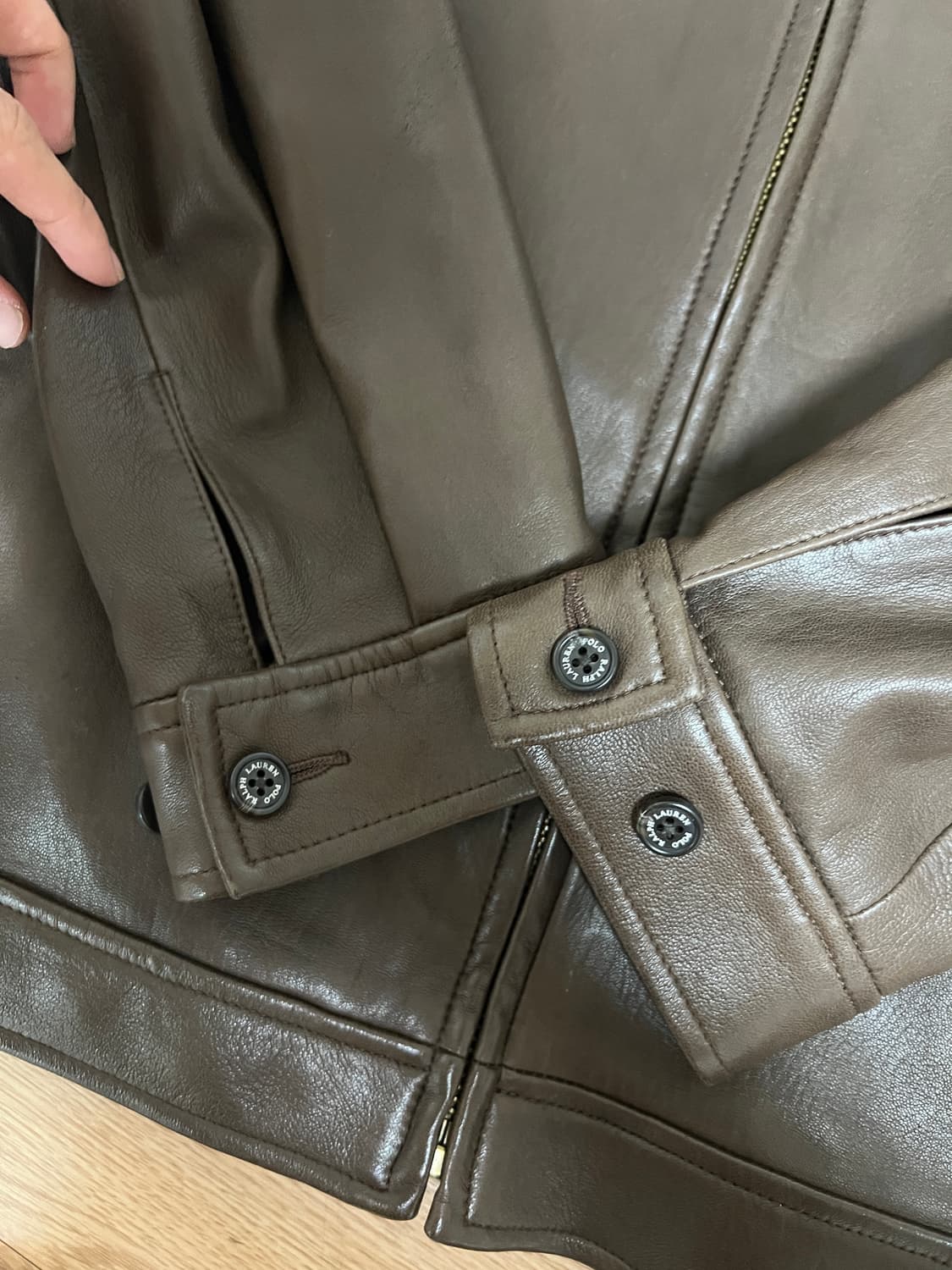 폴로 랄프로렌 맥스웰 램스킨 레더 자켓 M 상품이미지6