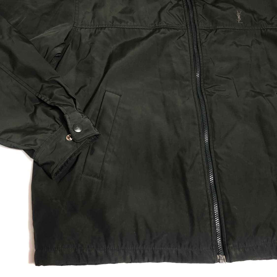 입생로랑 다크그린 블루종 점퍼 XL 상품이미지5