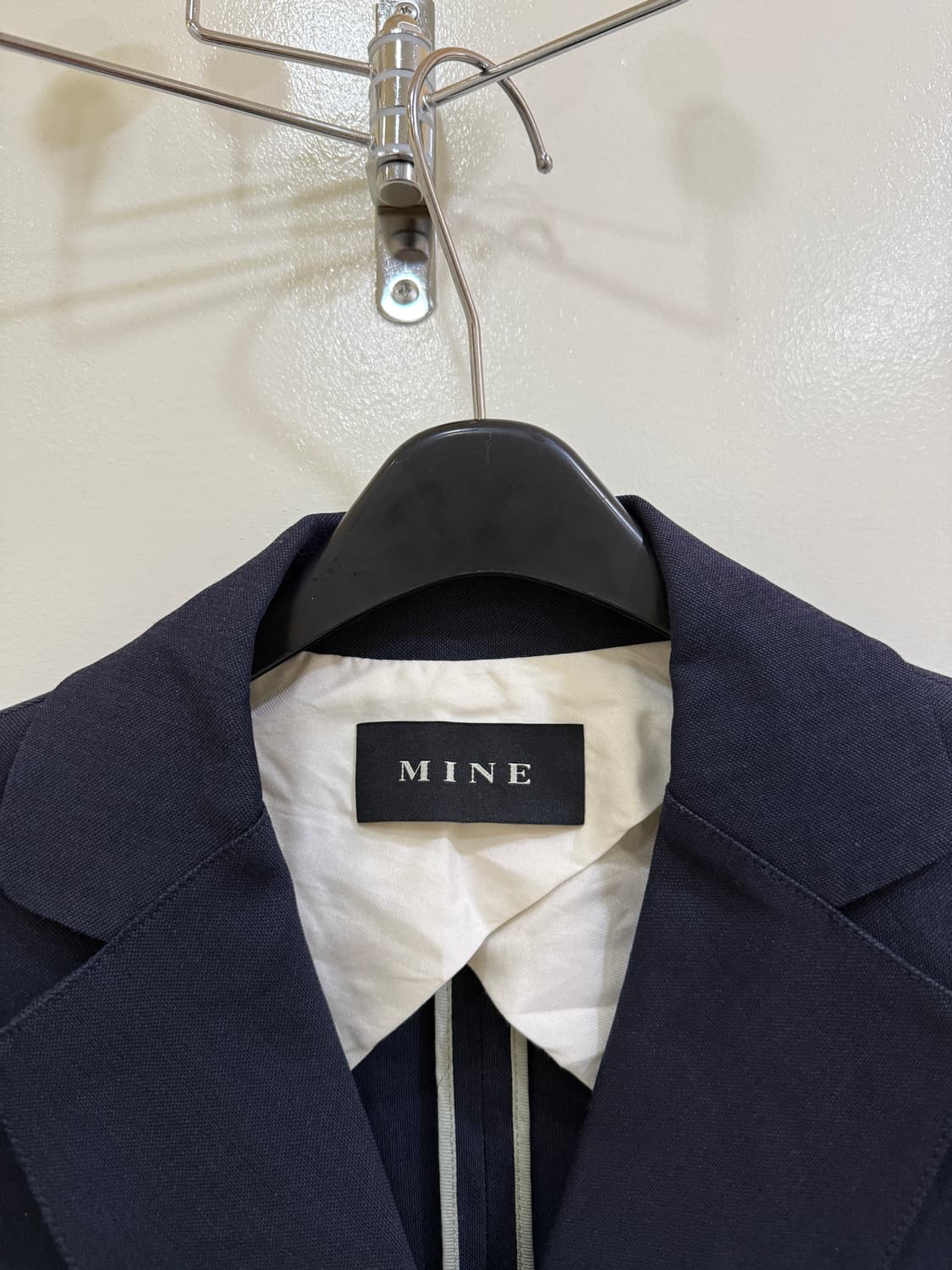 한섬 MINE 마인 네이비 린넨 롱자켓(정품) 상품이미지2